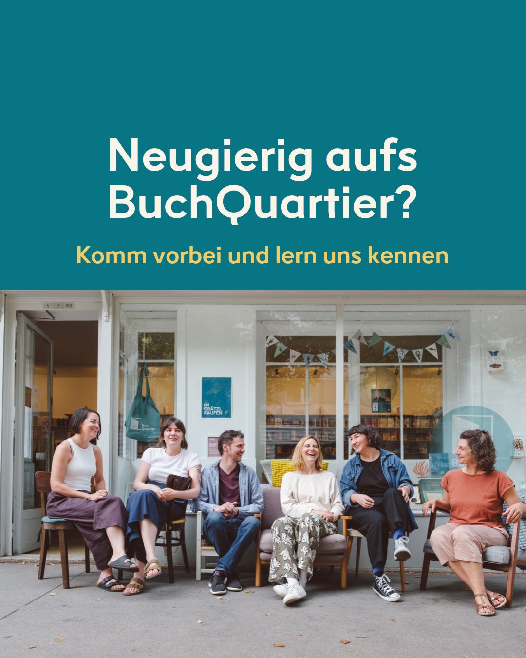 Poster Kennenlerntag im BuchQuartier